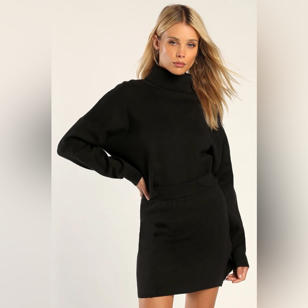 Two Piece Turtleneck Sweater set